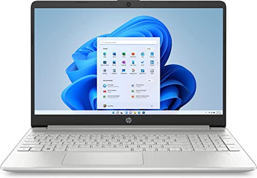 HP Laptop | 15,6 FHD Display | Intel Core i7-1255U | 16 GB DDR4 RAM | 512 GB SSD | Intel Iris Xe-Grafikkarte | Windows 11 Home S-Modus | QWERTZ Tastatur | Silber