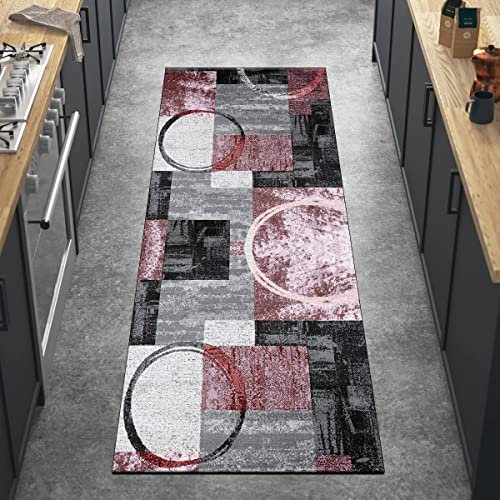 Ymural Tappeto Runner per corridoio rosa, lavabile, antiscivolo, 40 x 200 cm, moderno, antiscivolo, per cucina, camera da letto, porta, scale, personalizzabile
