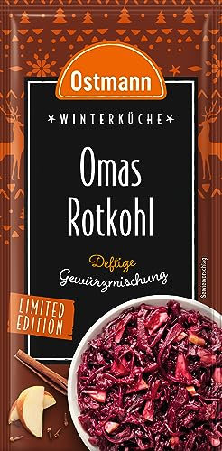 Ostmann Gewürze – Oma’s Rotkohl Gewürzmischung, für 4 Portionen, mit winterlichen Gewürzen, 8 g im Beutel (Verpackungsdesign kann abweichen)