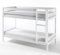 Etagenbett Hochbett Kinderbett 90 x 200cm Kiefer massiv weiß Lackiert inkl. Rollrost Alice