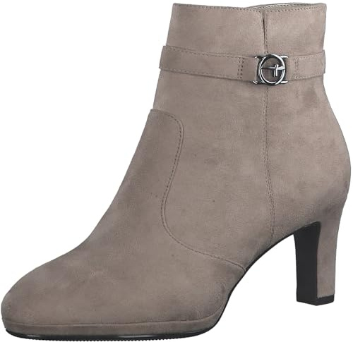 Tamaris Damen Boots Textil, beige, 40 EU