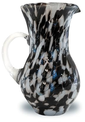 Gocce di Murano Krug Buvette 750 ml Made in Italy aus mundgeblasenem Glas. Hergestellt nach der Tradition der Murano-Handwerker, elegante Tischkaraffe