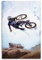 JIYUN Extremsport-Poster Freestyle Mountainbike Downhill Poster, dekoratives Gemälde, Leinwand, Wandposter und Kunstdruck, modernes Familienschlafzimmer-Dekor-Poster, 30 x 45 cm