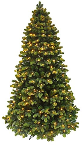 VVHUDA Realistico Albero di Natale in Abete Rosso a Punta Tonda (7') Small Gift