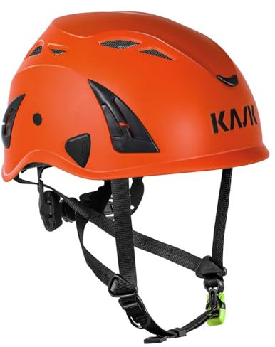 Kask Superplasma ORANGE HELMET with 10 Ventilation Slots, Ratchet Closure, EN 12492 Certified
