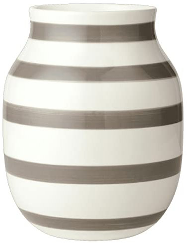 Kähler Design - Omaggio Vase H 20 cm warm grau