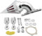 Filtro aria cromato per moto HASkulle Compatibile con Harley Softail Fat Boy Dyna Street Bob Wide Glide