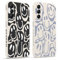 Pnakqil 2 stück Handyhülle für Samsung Galaxy A14 5G 6.8,Hülle Lustiges Verdrehtes Lächeln Grimace Bemaltes Muster süß Aesthetic Mädchen Silikon Schutzhülle Tasche Schön Kameraschutz Case
