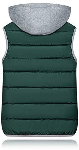 Generisch Dirndl Jacke, Solide Farben Mode Frauen Herbst Und Winter Zip Bis Warmen Mantel Weste Wattierte Jacke Dünne Damen Große Größen Nkd Übergang Lang Schwarz Jrsj (M, Grün)