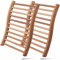 Foxyoo Canadian Red Cedar Sauna Rückenlehne, Ergonomische S-förmige Rückenlehne, Sauna-Zubehör für jede Fass- oder Infrarotsauna (2er-Pack)