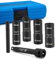 NEIKO 02290B Lug Nut Socket Set, 1/2” Impact Thin Wall Flip Socket Set, Half Size Wheel Socket Set, Metric 6 Point, 5 Extension Bar & Knockout Bar, 18.5mm, 19.5mm, 21.5mm, and 22.5mm