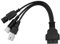 Tiardey Motorradteile, 3 4 6-poliges OBD2-Diagnosekabel, OBD-Fehlercodeleser-Adapter, Motorrad-OBD-II-Motorsystem-Diagnosewerkzeuge (schwarz)