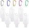 Uskerb 6pcs 50ml Clear Portable Travel Bottles with Leak-Proof Design - TSA Approved, Refillable & Easy-Squeeze Containers for Sanitizers & Liquids