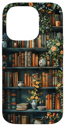 Books and Coffee Vintage Library Case for iPhone 14 Pro