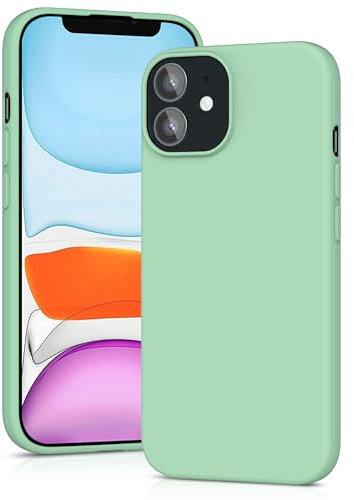 YATWIN Silicone Case for iPhone 11, Soft-Touch, Shockproof, DustProof, Antiskid Full Body Armour Phone Cover for Apple iPhone 11 - Light Cyan