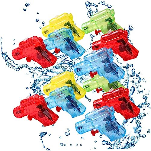 Pesoncarl Kleine Wasserpistolen Mini -Spurt -Waffen Sommer Strand Wasserkämpfe Spielzeug Swimmingpool Spiel 50 PCS zufällige Farbe, Wasserpistolen
