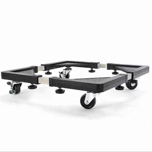 Waschmaschinensockel Movable Refrigerator Floor Trolley Fridge Stand Washing Machine Holder with Strong Wheels Mobile Washer Stand with Brake Wheel FüR Waschmaschine