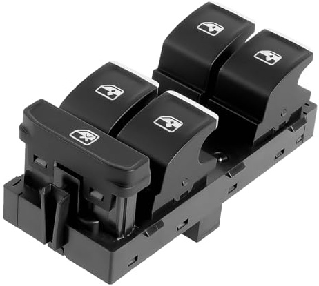 5G0959857C Fensterheber Schalter Vorne Links 10-polig für Elektrische Steuertaste Elektrischer Fenster Schalter Ersatz für 2013-2017 Golf MK7 Golf VII Variant Passat Karoq Kodiaq Arteon T-ROC