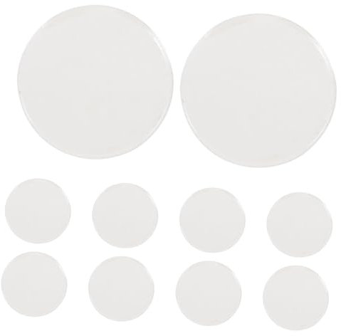 EXQUIMEUBLE 10stücke Geklebte Wimpern Transparentes Glas Crystal Pads Gasket Werkzeuge Für Wimpernverlängerung Im Beauty Salon Und Make-up