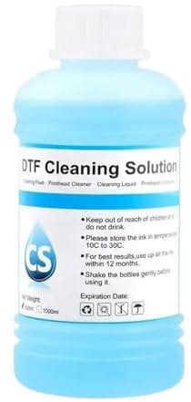 CUAWBAPF DTF -Reinigungslösung Flüssigkeit Kompatibel mit den Film Drucker Druckkopf und Rohrwartungskit in 3 Größenoptionen erhältlich(Cleaner-500ml)