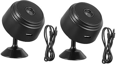 Angoily 2Pcs Security with Night Vision and Motion Indoor System Magnetic Mount for Easy Installation Reliable Home Monitoring