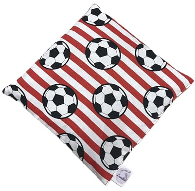 Landhuis handmade - Handgefertigtes Kirschkernkissen mit Fußballmotiv – ideal als natürliches Wärme- oder Kältekissen für Groß und Klein.
