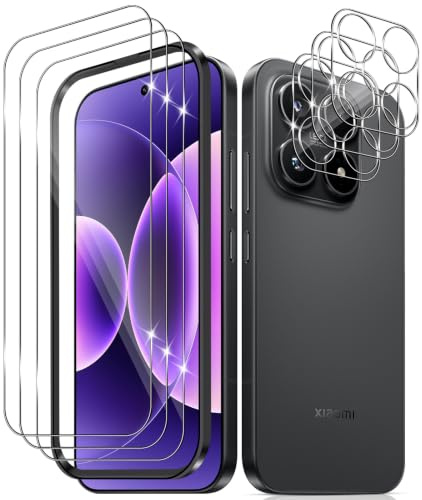 Yenwen Schutzfolie für Xiaomi 17 5G für Panzerglas, 3 Stück Displayschutz 9H Härte Schutzglas Handy Folie HD Klar Panzer Schutz Glas