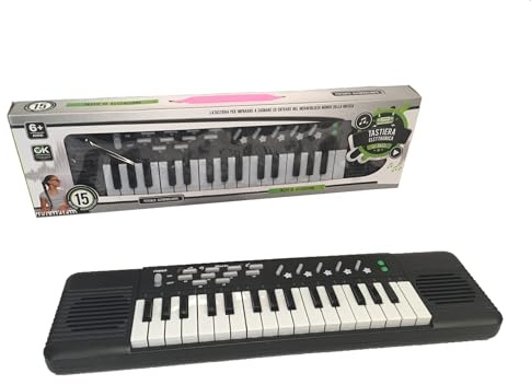 Tastiera Elettronica 32 Tasti Pianola cm 44 Pianola per Bambini Pianol Tastiera Giocattolo Funzionante con 15 Basi Ritmiche Melodie Preregistrate Pianoforte Elettronico Keyboard Elettrica