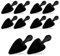 DELFA Samty Schuhspanner Spitz Größe 39-42 - Schaumstoff Schuhformer Schuhstrecker - 5 Paar für Damen Spitze Schuhe - High Heels