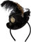 narrenkiste O21315-02 schwarz Minihut Steampunk Zylinder Haarreif