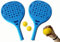 Pincho Palas de Padel Playa, Raquetas de Playa, Juega Estilo Frescobol, Pickleball, Beach Tennis, 2 Palas + 3 Pelotas EVA, Impermeable al Agua (Azul)