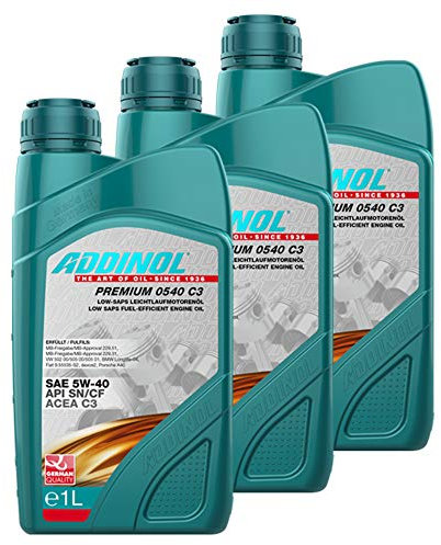 Addinol 3X Motoröl Motorenöl Motor Motoren Motor Oil Engine Oil Benzin Diesel 5W-40 Premium 0540 C3 1L 72098007