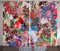 ABAKUHAUS Bunt Rustikaler Vorhang, Pfau-Feder-Tier, Wohnzimmer Universalband Gardinen mit Schlaufen und Haken, 280 x 245 cm, Blau Grün
