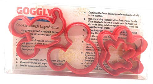 Mickey, Minnie Mouse Head & Hands Cookie Cutter Set of 4