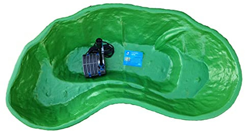 Giardini d'Acqua Estanque completo Kit Mod. Nemi + filtro interior Gda Uvc 1500 estanque artificial 185 x 115 cm bomba incluida para peces plantas
