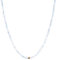 BERGERLIN Aquamarin Halskette hell blau - hellblaue Kette - Gold - M-L