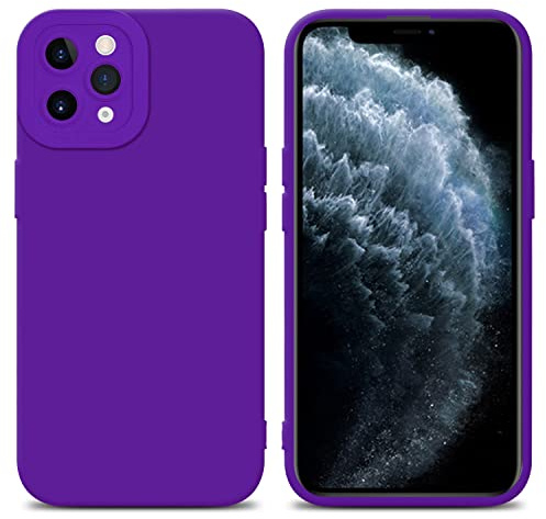 Cadorabo Hülle kompatibel mit Apple iPhone 11 PRO Schutzhülle TPU Silikon Case Liquid Design mit Kameraschutz Slim Kratzfest Weiche Gummi mit Rundumschutz Case Hülle für iPhone 11 PRO in Lila