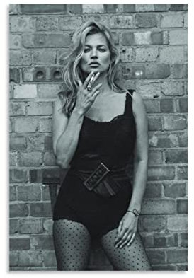 Shenywell Bilder Wohnzimmer Modern Kate Moss Poster Leinwand Kunst Poster und Wandkunst 50x70cm Kein Rahmen