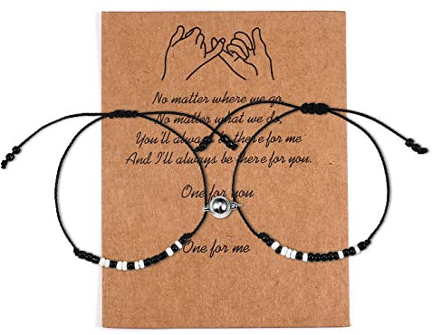 Dochais Partnerarmbänder, Magnetische Anziehung Armband, Freundschaftsarmband, Armbänder Für Paare, Partner Geschenke, Jahrestag Geschenk Für Ihn, Geschenke Für Freundin Freund Frauen (Stil 2)