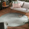 FRAAI | Home & Living In- & Outdoor Teppich Rund - Summer Azteca Grün - Wetterfest - Polypropylen - Flachgewebe - Balkon, Garten/Terrasse - Terrasse - Rug
