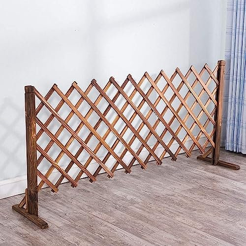 NAKEAH Zaun, Holzzaun, Gitterdekoration, Teleskop-Leitplanke, Gartenzaun for den Außenbereich, Haustierzaun (Größe: 80 x 160 cm) (Size : 80x160cm)