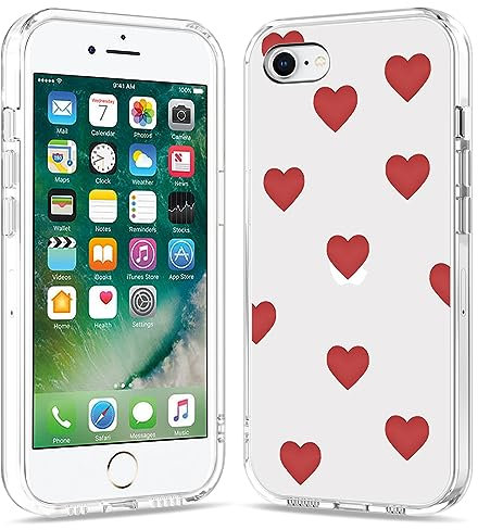Galafu Cover per iPhone 6 Plus/iPhone 6S Plus, Anti Graffio Antiurto Protettiva Custodia per Ragazze e Donne, Trasparente TPU Silicone Cover per iPhone 6 Plus / 6S Plus (5.5 inch), Modello 21