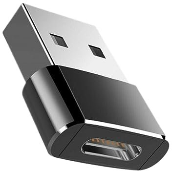USB 3.1 Type C Female TO USB 3.0 Male Adaptor for Smartphones(Samsung Galaxy) Thunderbolt 4 OTG Power cable Port Convertor Charger, USB to USB C Adapter for Mobile phone and laptops (Black)