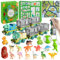 Adventskalender 2024 Kinder, Adventskalender Dinosaurier Auto, Dinosaurier Auto Spielzeug, Weihnachtskalender Kinder Dinosaurier, Weihnachtsgeschenke Junge für Kinder Mädchen und Jungen