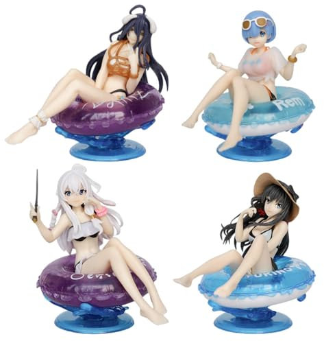 Epitome Anime Manga Figuren Overlord Schwimmring Modelle Ornamente Bademode Sitzende PVC Statue Dekoration Sammlerstücke