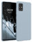 kwmobile Hülle kompatibel mit Samsung Galaxy A51 Hülle - weiches TPU Silikon Case - Cover geeignet für kabelloses Laden - Hellblau matt