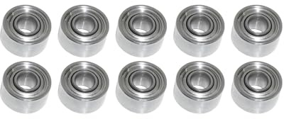Kugellager 1,5x4x2 mm - 681X ZZ metallgedichtet 10 Stück - rcbay | Chromstahl Miniatur Rillenkugellager für 1,5mm Welle