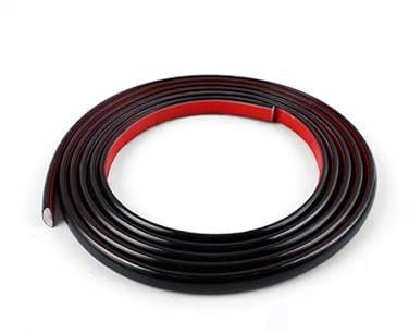 Black Self-Adhesive PVC Tile Edging Strip Flexible Backsplash Floor Edge Moulding Trim,Vinyl Laminate Beading,Liner for Corner,Peel and Stick Caulk Decorative for Furniture Mirror,Panel,Wall,3 Meters