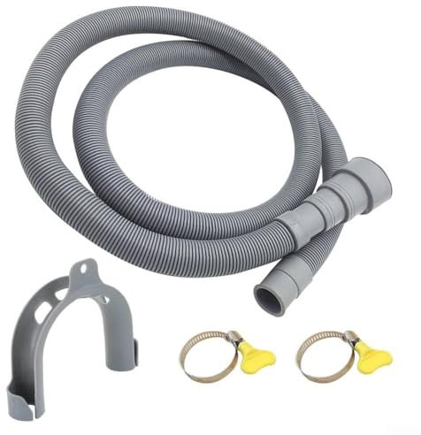 Flexible Washing Machine Dishwasher Drain Hose Extension Rod, Compatible with Multiple Models, Leak Free and, Extended 1 5 Meters Length, Efficient Drainage