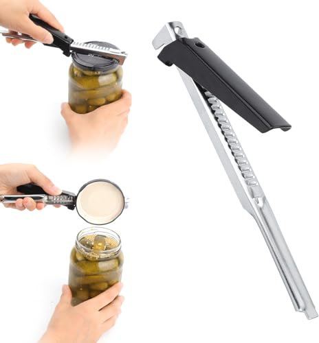 DesertBoy 1 Pcs Effortless Arthritis Jar Opener,Dosenöffner Manuell Lid Opener,Schraubdeckelöffner,Non-Slip Flaschenöffner für Senioren,Verstellbarer Dosenöffner,Glasöffner für Senioren Schwache Hände